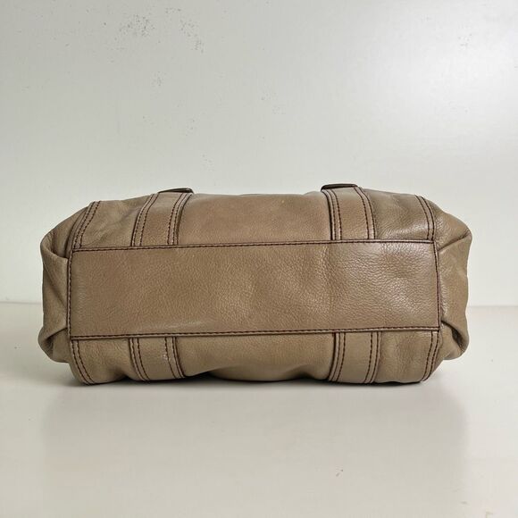 Fossil Tan Leather Satchel - Picture 6 of 15